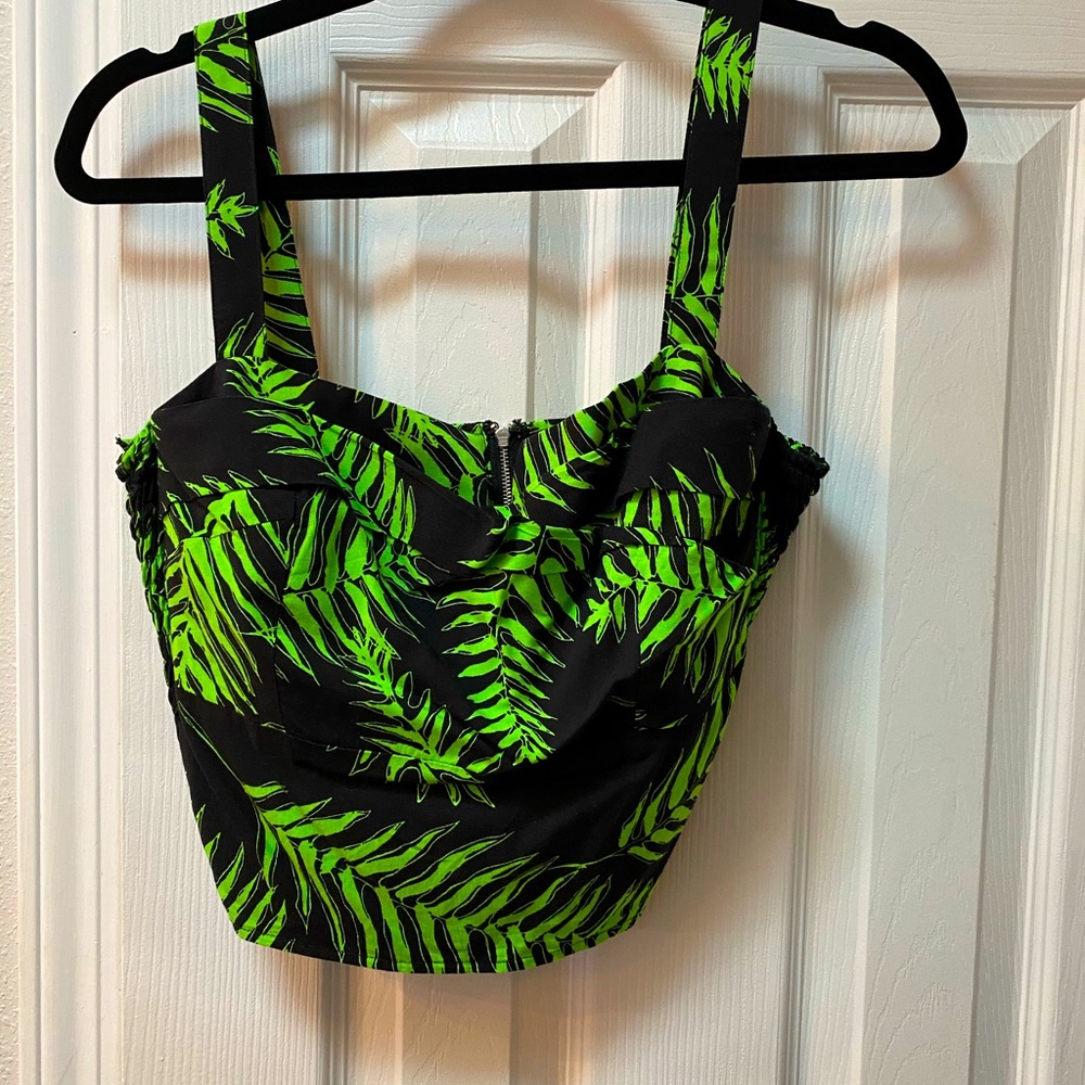 Trashy Diva Psychedelic Ferns Trixie top